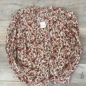 Free People Floral Top